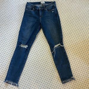 Paige Verdugo Ankle Jeans w ripped knees